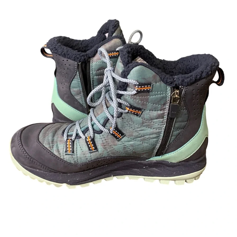 Merrell Womens Antora Winter Snow Boots‎ in Arctic Cobalt Waterproof Size 7.5
